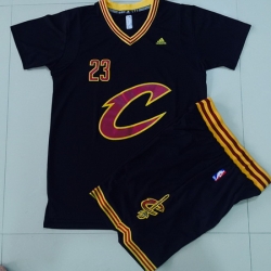 Cavaliers #23 LeBron James Black 2016  final suits nba jerseys