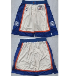 Men New Yok Knicks White 2026 Shorts  Run Small 