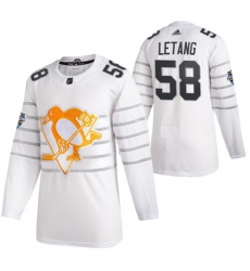 Penguins 58 Kris Letang White 2020 NHL All Star Game Adidas Jersey