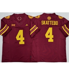 Men Arizona State Sun Devils 4 Cam Skattebo Red 2025 F U S E Vapor Limited Stitched Jersey Men Arizona State Sun Devils 4 Cam Skattebo Red 2025 F U S E Vapor Limited Stitched Jersey
