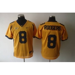 Golden Bears #8 Rodgers Gold Embroidered NCAA Jersey