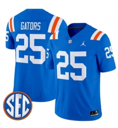 Men Florida Gators  25 Gators Royal  1960s Throwback  F U S E  Vapor Limited Stitched Football Jersey