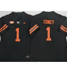 Men Miami Hurricanes 1 Malachi Toney Black F U S E Stitched Football Jersey Men Miami Hurricanes 1 Malachi Toney Black F U S E Stitched Football Jersey