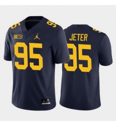 Michigan Wolverines Donovan Jeter Navy Home Men'S Jersey