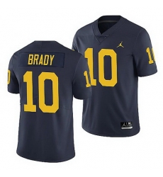 Michigan Wolverines Tom Brady Navy Limited Men'S Jersey_2