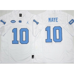 Men North Carolina Tar Heels 10 Drake Maye White 2026 F U S E  Limited College Stitched Jersey