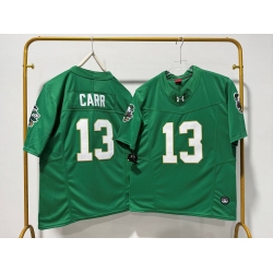 Men Notre Dame Fighting Irish 13 CJ Carr Green F U S E Stitched Jersey