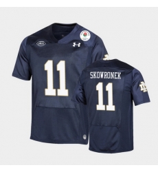 Men Notre Dame Fighting Irish Ben Skowronek 2021 Rose Bowl Navy College Football Jersey