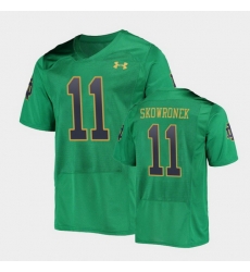 Men Notre Dame Fighting Irish Ben Skowronek College Football Green Replica Jersey