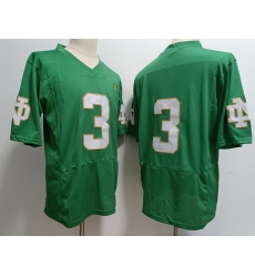 Men Notre Dame Fighting Irish Joe Montana #3 Green 2023 No Name Stitched Jersey