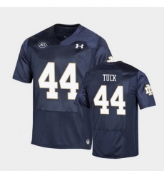 Men Notre Dame Fighting Irish Justin Tuck Replica Navy College Football Playoff Jersey