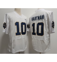 Men Notre Dame Fighting Irish Sam Hartman #10 White 2023 Stitched Jersey