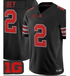 Men Buckeys Legend Bey Black F U S E Stitched NCAA Jersey
