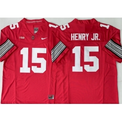 Men Ohio State Buckeyes  15 Chris Henry Jr Red 2026 F U S E  Limited Stitched Jersey