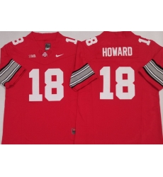 Men Ohio State Buckeyes #18 Will Howard Red Stitched NCAA Jersey Men Ohio State Buckeyes #18 Will Howard Red Stitched NCAA Jersey
