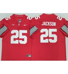Men Ohio State Buckeyes  25 Lamar Bo Jackson Red F U S E  Limited Stitched Jersey