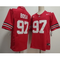 Men's Ohio State Buckeyes #97 Nick Bosa #97 Joey Bosa Red Stitched NCAA Jersey