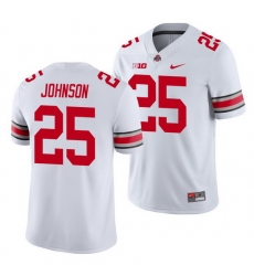 Ohio State Buckeyes Xavier Johnson White Game Men'S Jersey