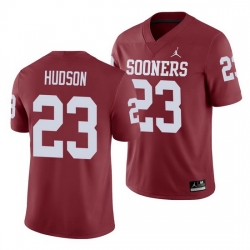 Oklahoma Sooners Todd Hudson Crimson Game Men'S Jersey