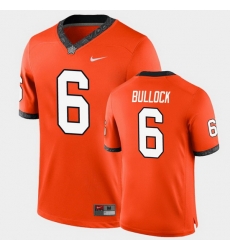 Men Oklahoma State Cowboys Ethan Bullock College Football Orange Game Jersey