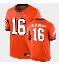 Men Oklahoma State Cowboys Shane Illingworth College Football Orange Game Jersey