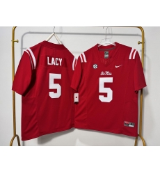 Men Ole Miss Rebels 5 Kewan Lacy Red F U S E Stitched Jersey Men Ole Miss Rebels 5 Kewan Lacy Red F U S E Stitched Jersey