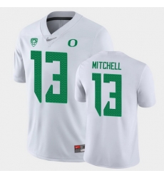 Men Oregon Ducks Dillon Mitchell Game White College Football Jersey