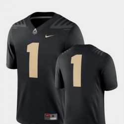 Men Purdue Boilermakers 1 Black College Football 2018 Game Jersey