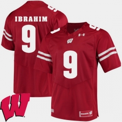 Men Wisconsin Badgers Rachid Ibrahim Red Alumni Football Game Ncaa 2018 Jersey