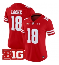 Women Wisconsin Badgers 18 Braedyn Locke Red 2024 Vapor Limited Jersey All Stitched Women Wisconsin Badgers 18 Braedyn Locke Red 2024 Vapor Limited Jersey All Stitched