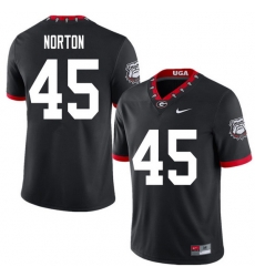 2020 Men #45 Bill Norton Georgia Bulldogs Mascot 100th Anniversary College Football Jerseys Sale-Bla