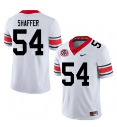 2020 Men #54 Justin Shaffer Georgia Bulldogs 1980 National Champions 40th Anniversary College Footba