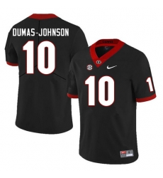 Men #10 Jamon Dumas-Johnson Georgia Bulldogs College Football Jerseys Sale-Black