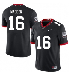 Men #16 C.J. Madden Georgia Bulldogs College Football Jerseys Sale-100th Anniversary