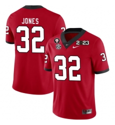 Men #32 Cash Jones Georgia Bulldogs 2022-23 CTP National Championship Football Jerseys