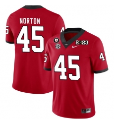 Men #45 Bill Norton Georgia Bulldogs 2022-23 CTP National Championship Football Jerseys