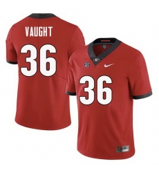 Men Georgia Bulldogs #36 Bender Vaught College Football Jerseys Sale-Red