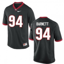 Men Georgia Bulldogs #94 Michael Barnett College Football Jerseys-Black