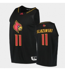 Men Louisville Cardinals Quinn Slazinski Alternate Black College Basketball 2020 21 Jersey