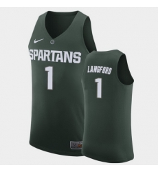 Michigan State Spartans Josh Langford Green Replica Men'S Jersey