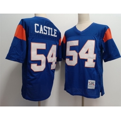 Blue Mountain State 54 Thad Castle Blue Stitched Football Jersey