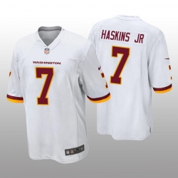 Men Redskins 7 Dwayne Haskins Jr  White 2020 Vapor Untouchable Limited Jersey