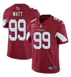 Men Arizona Cardinals 99 J J  Watt 2022 Red With 4 Star C Patch Vapor Untouchable Limited Stitched Jersey