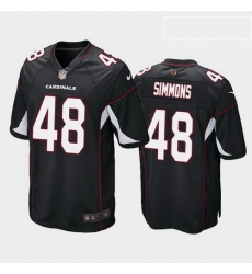 men isaiah simmons arizona cardinals black alternate game jersey 