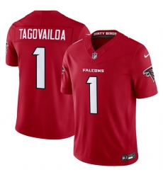 Men Atlanta Falcons 1 Tua Tagovailoa Red 2026 New F U S E Vapor Untouchable Limited Stitched Football Jersey Men Atlanta Falcons 1 Tua Tagovailoa Red 2026 New F U S E Vapor Untouchable Limited Stitched Football Jersey