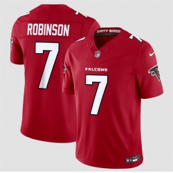 Men Atlanta Falcons  7 Bijan Robinson Red 2026 New F U S E  Vapor Untouchable Limited Stitched Football Jersey