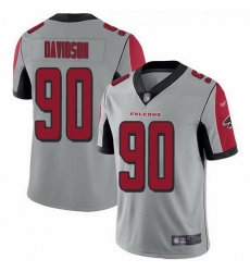 Nike Falcons 90 Marlon Davidson Silver Men Stitched NFL Limited Inverted Legend Jersey