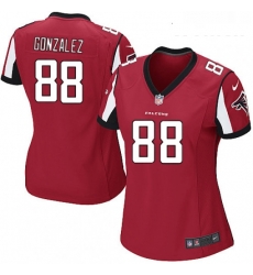 Womens Nike Atlanta Falcons 88 Tony Gonzalez Game Red Team Color NFL Jersey