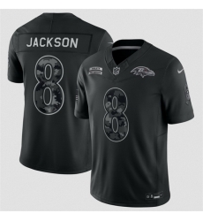 Men Baltimore Ravens  8 Lamar Jackson Black F U S E  2026 Salute to Service Limited Stitched Football Jersey
