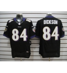 Nike Baltimore Ravens 84 Dickson Black Elite NFL Jersey